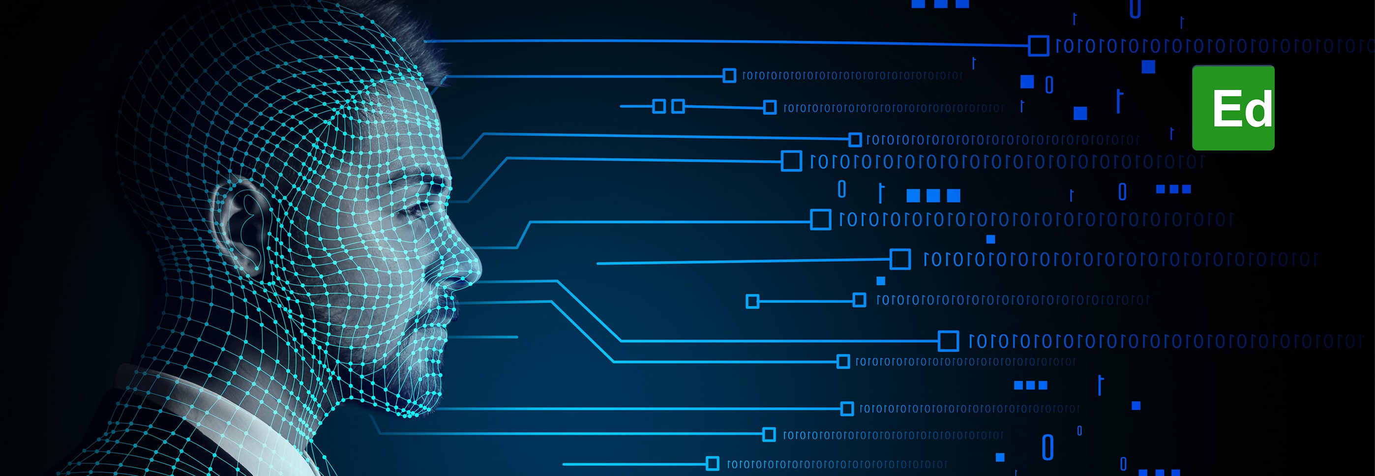 A man is analysing data after doing data science course